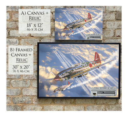 Ki-61 Hein Tony - Final Defense of 357 Canvas | INCLUDES: Engine Canister Piece