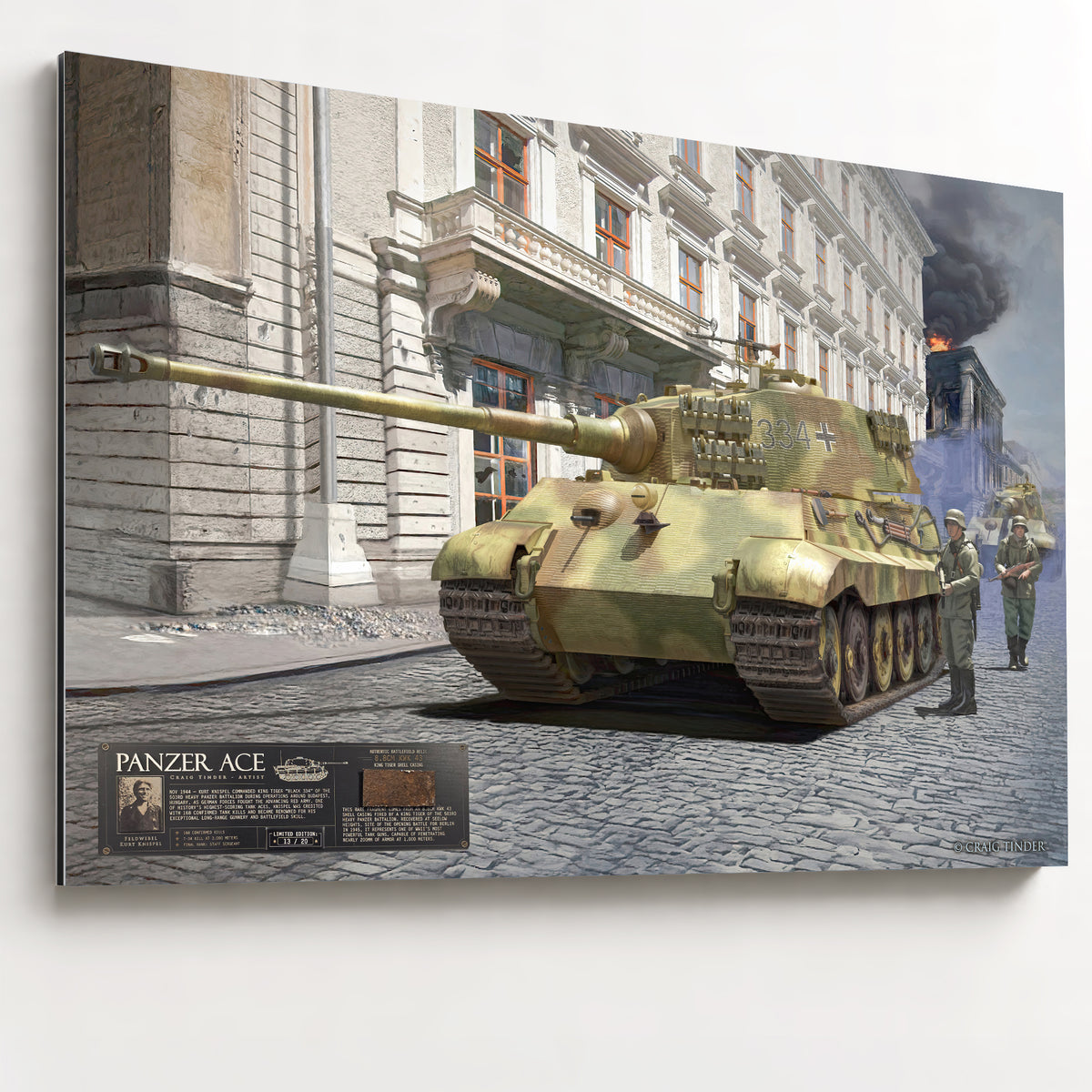 King Tiger Tank - Panzer Ace | INCLUDES: KwK 43 Shell Fragment