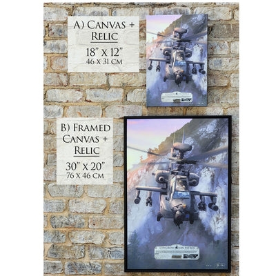 AH-64 Apache Helicopter - Longbow On Patrol historical relic artwork by Craig Tinder
