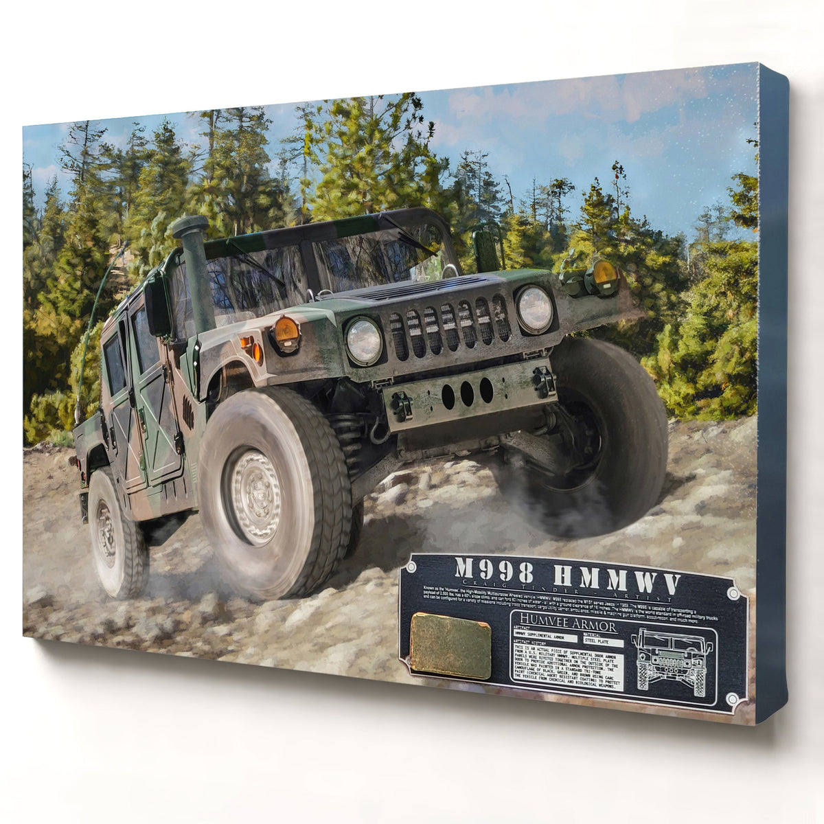 HMMWV M998 Humvee relic artwork by Craig Tinder