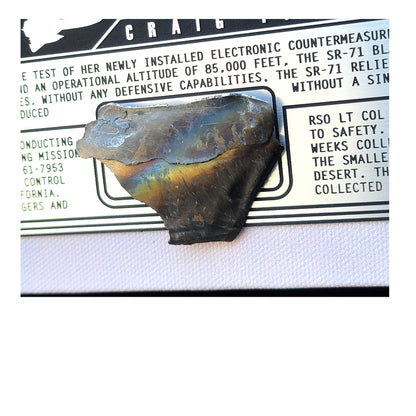 SR-71 Blackbird - Mach 3.2 Canvas | INCLUDES: Titanium SR-71 Relic