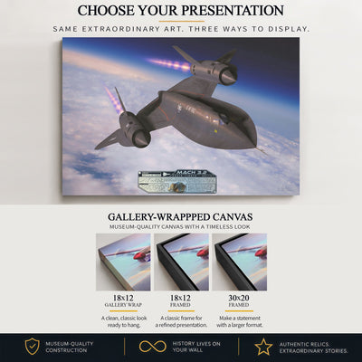 Gallery-wrapped canvas artwork