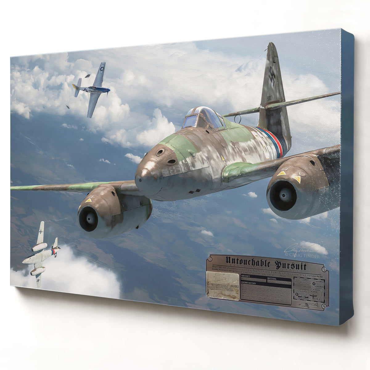 Me 262 Untouchable Pursuit relic artwork by Craig Tinder