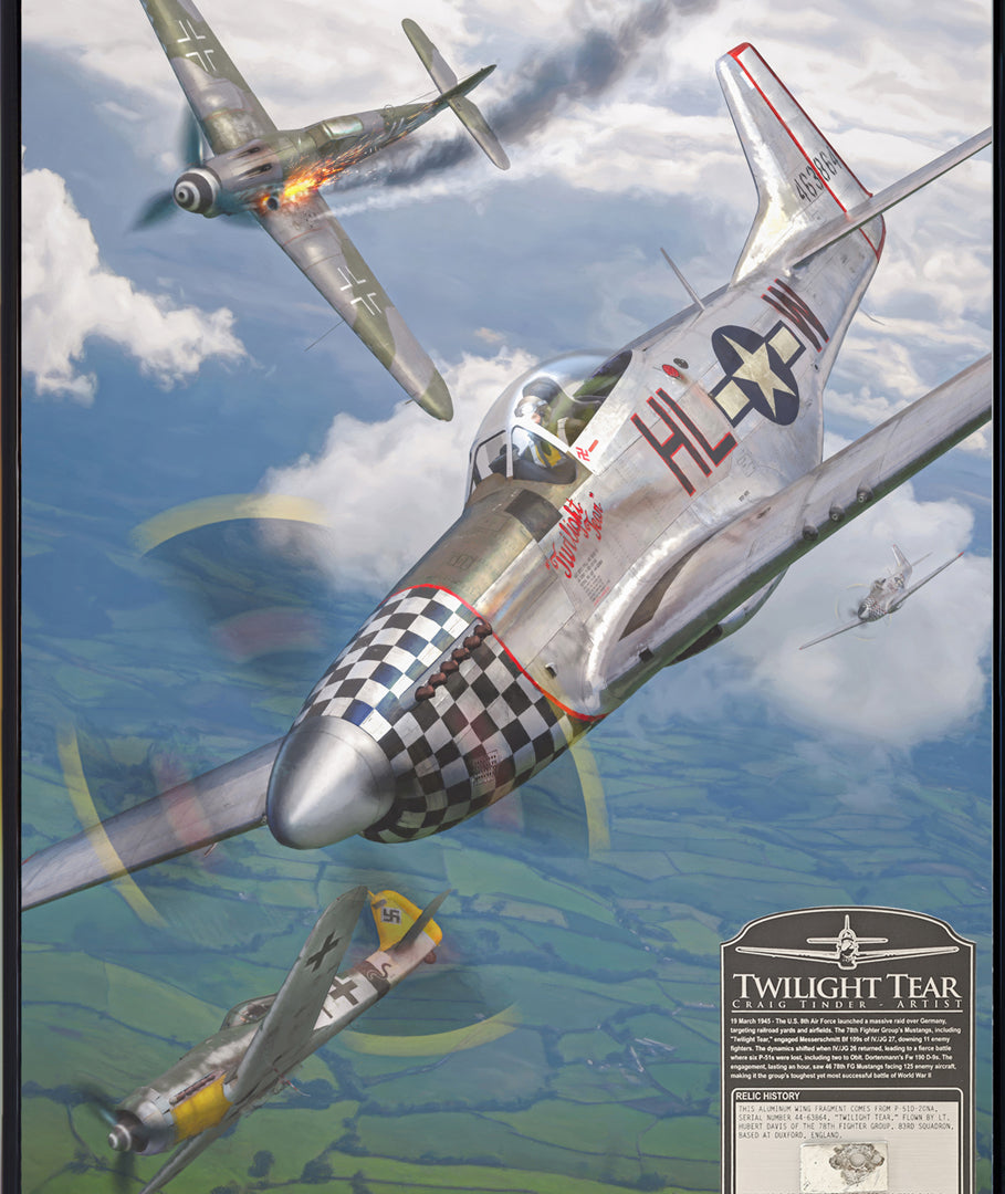 Twilight Tear - P-51D Mustang Canvas | INCLUDES: Wing