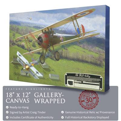 Nieuport 28 - The First Victory historical relic artwork by Craig Tinder