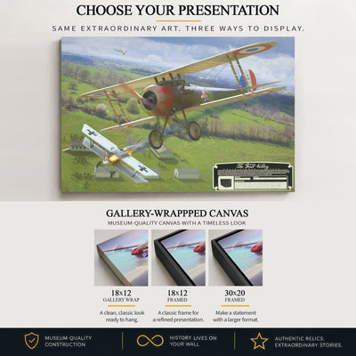 Gallery-wrapped canvas artwork