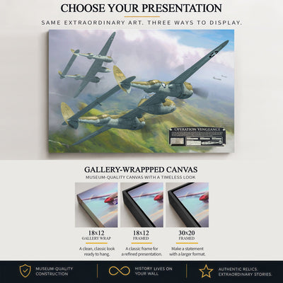 Gallery-wrapped canvas artwork