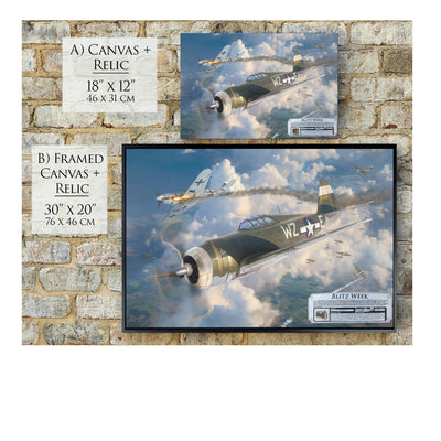 P-47 Thunderbolt - Blitz Week historical relic artwork by Craig Tinder