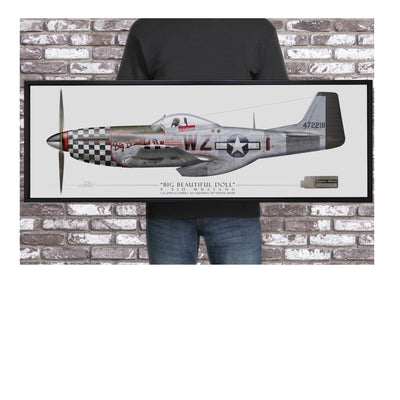 P-51 Mustang - Big Beautiful Doll historical relic artwork by Craig Tinder