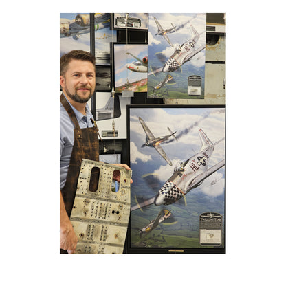 P-51 Mustang - Twilight Tear Canvas | INCLUDES: Wing Fragment