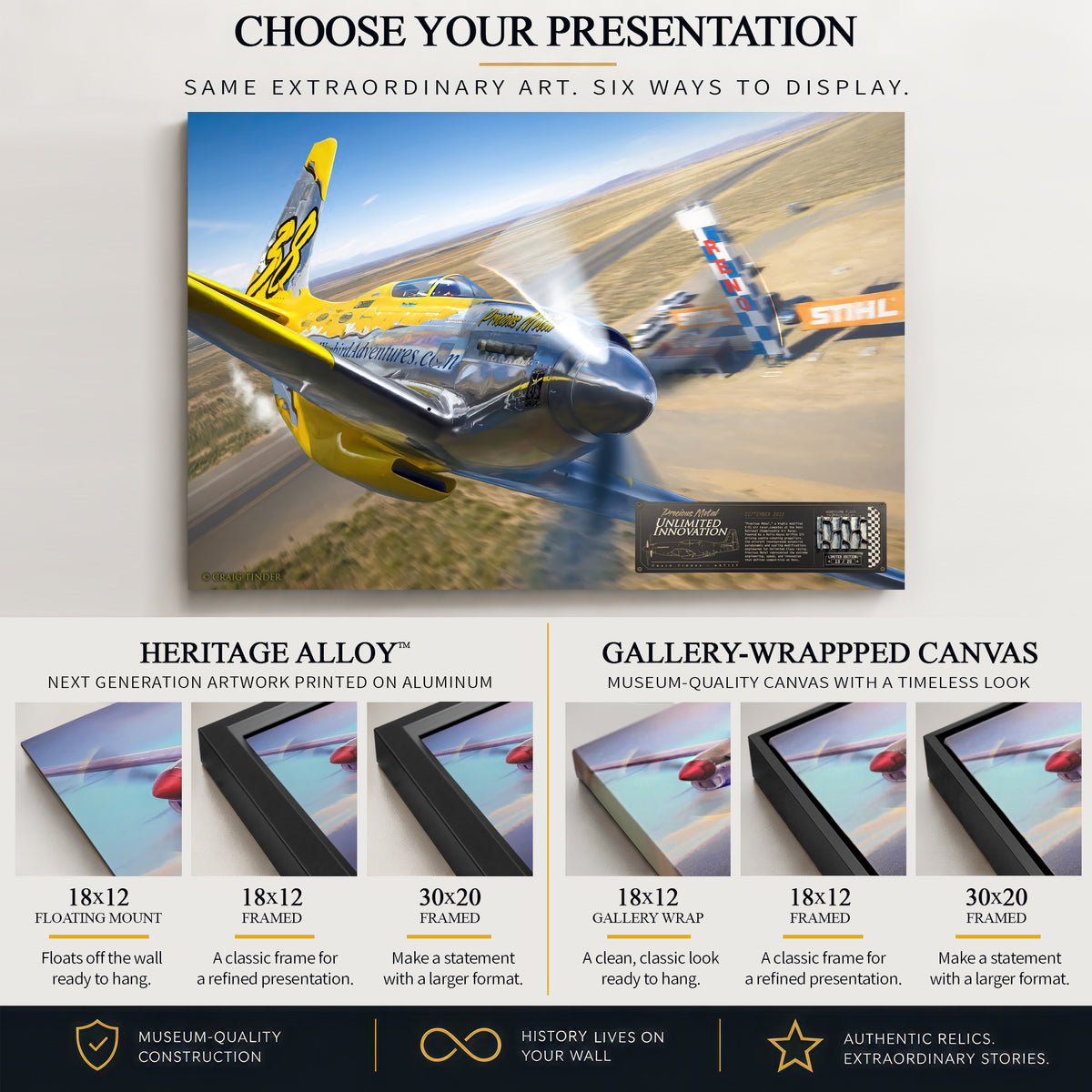 P-51 Mustang - #38 Precious Metal | INCLUDES: Fuselage Fragment
