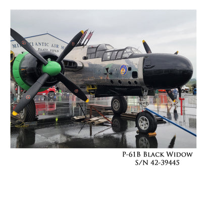 P-61 Black Widow - Final Burst At First Light Canvas | INCLUDES: P-61B Aluminum Relic
