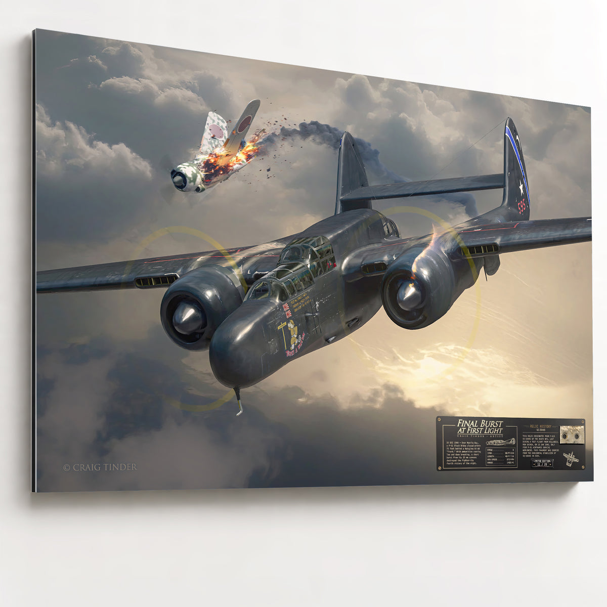 P-61 Black Widow - Final Burst At First Light | INCLUDES: P-61B Aluminum Relic