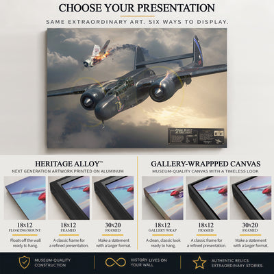 P-61 Black Widow - Final Burst At First Light | INCLUDES: P-61B Aluminum Relic