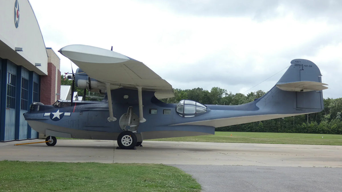 PBY Catalina - Moonlit Nemesis | INCLUDES: Control Surface Fabric Piece supporting historical/relic photo