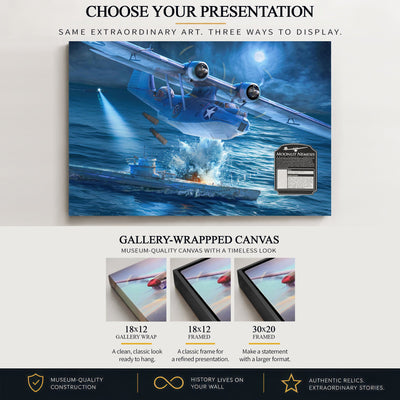 Gallery-wrapped canvas artwork