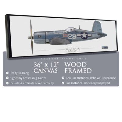 F4U Corsair - Ira Kepford historical relic artwork by Craig Tinder