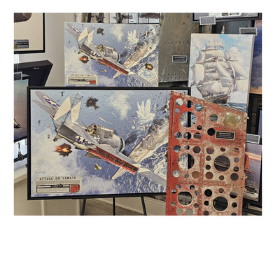 SB2C Helldiver - The Attack on Yamato historical relic artwork by Craig Tinder