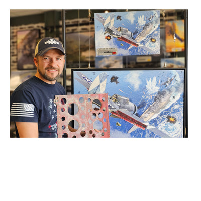 SB2C Helldiver - The Attack on Yamato historical relic artwork by Craig Tinder