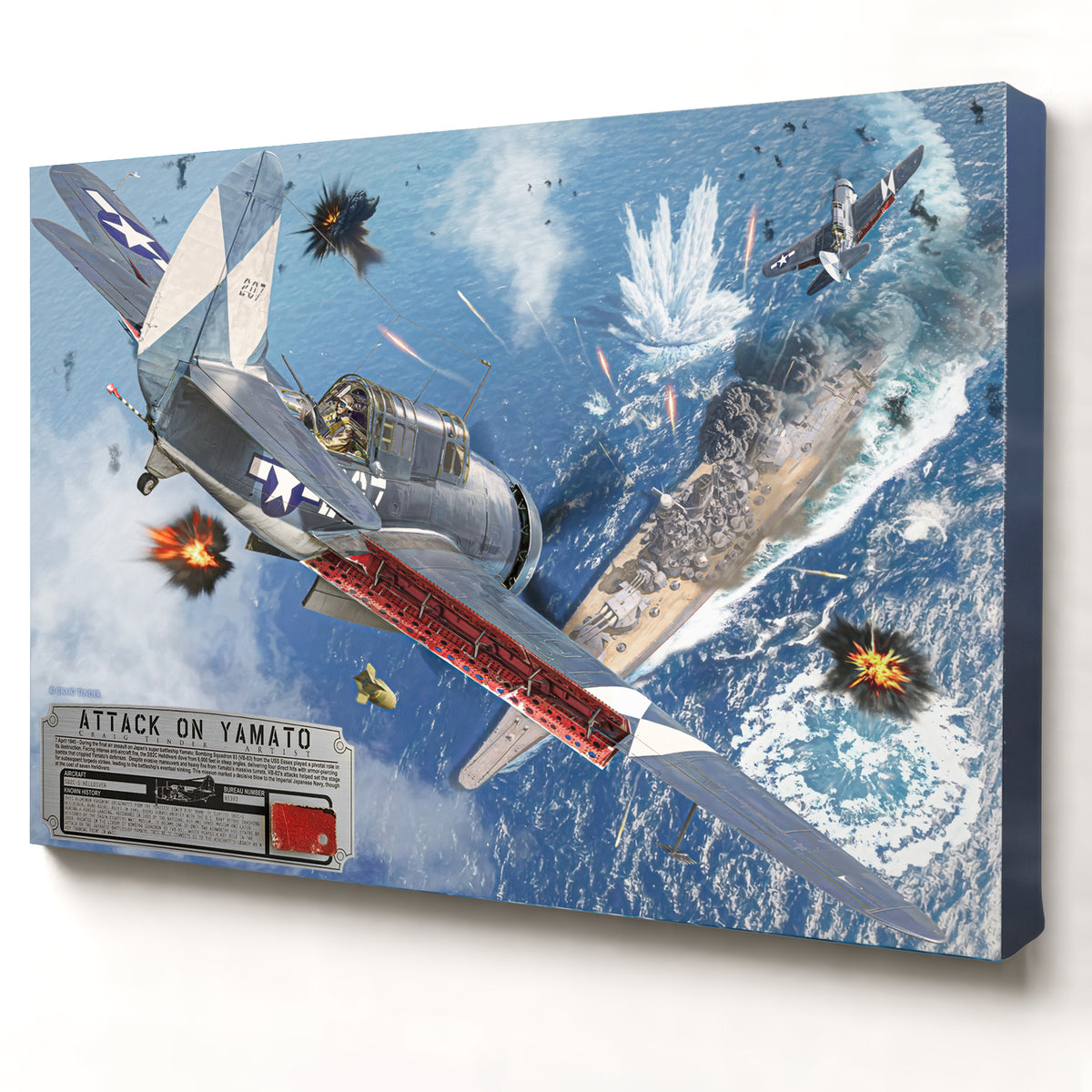 SB2C Helldiver - The Attack on Yamato | INCLUDES: Dive Brake Fragment