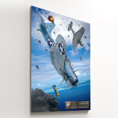 SBD Dauntless - Dauntless Over Kwajalein | INCLUDES: Dive Brake Relic