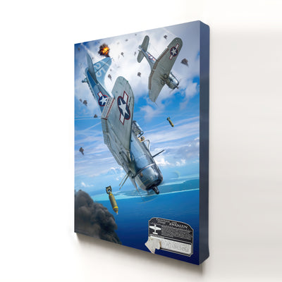 SBD Dauntless - Dauntless Over Kwajalein | INCLUDES: Dive Brake Relic
