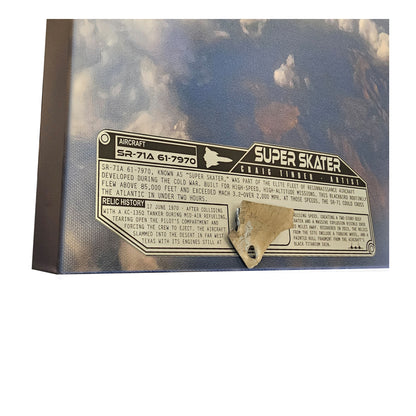 SR-71 Blackbird - Super Skater Canvas | INCLUDES: Titanium SR-71 Relic