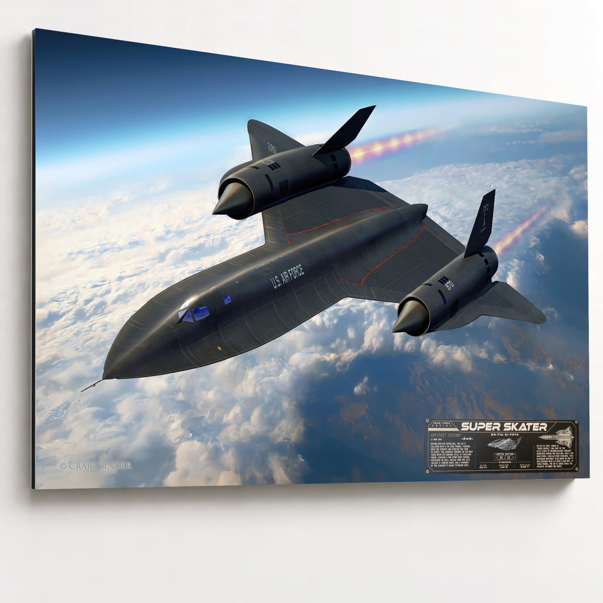 SR-71 Blackbird - Super Skater | INCLUDES: Titanium SR-71 Relic