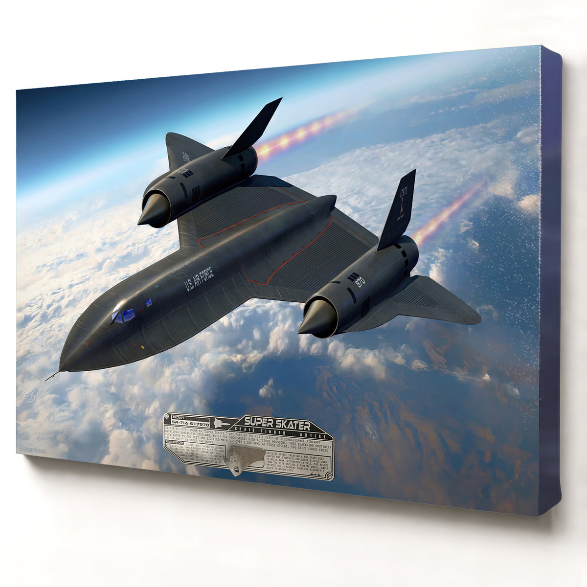 SR-71 Blackbird - Super Skater | INCLUDES: Titanium SR-71 Relic