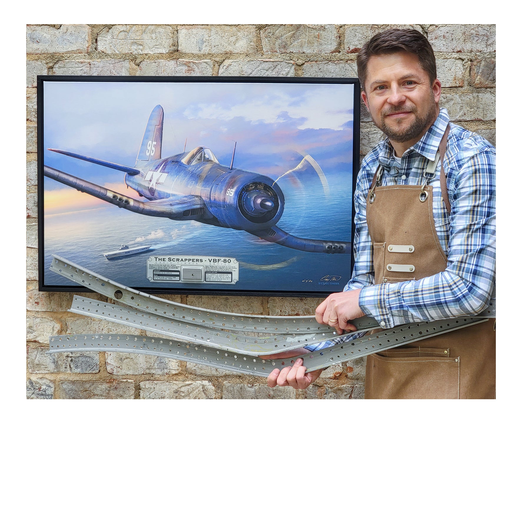 FG-1D Corsair - The Scrappers Canvas | INCLUDES: Wing Relic