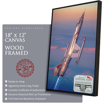 F-104 Starfighter - Shooting Star Canvas | INCLUDES: Map & Data Case Fragment