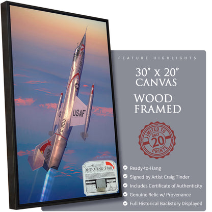 F-104 Starfighter - Shooting Star Canvas | INCLUDES: Map & Data Case Fragment