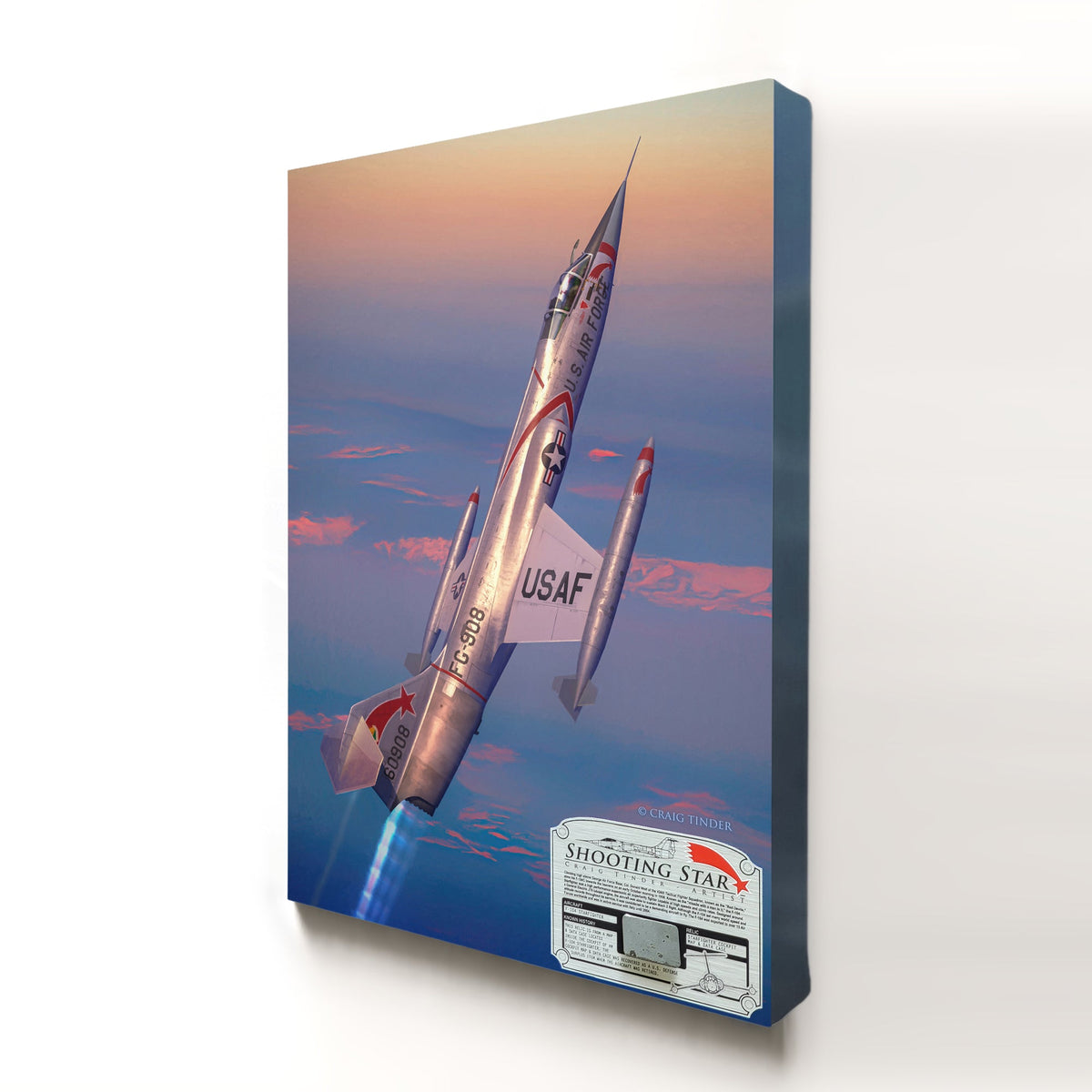 F-104 Starfighter Shooting Star relic artwork by Craig Tinder