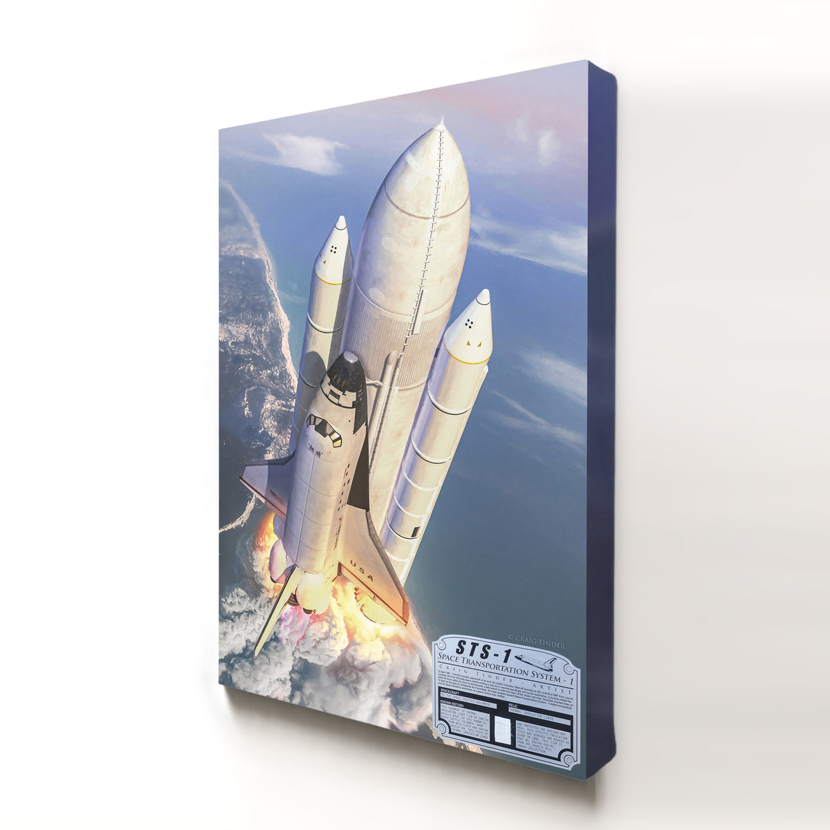 Space Shuttle Columbia - STS-1 | INCLUDES: Insulation Liner Piece