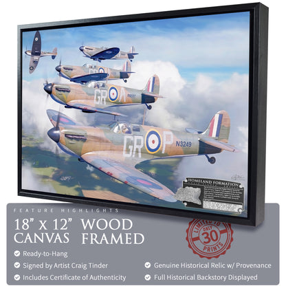 Spitfire - Homeland Formation Canvas | INCLUDES: Wing Panel Relic