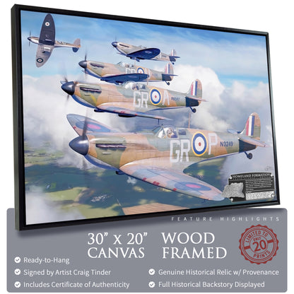 Spitfire - Homeland Formation Canvas | INCLUDES: Wing Panel Relic