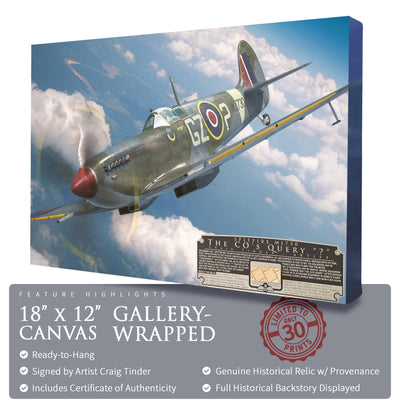 Spitfire Mk IX - The CO's Query historical relic artwork by Craig Tinder