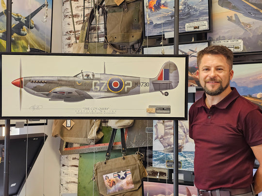 Spitfire Mk IXe - The CO's Query - Profile Canvas with Supermarine Spitfire Relic