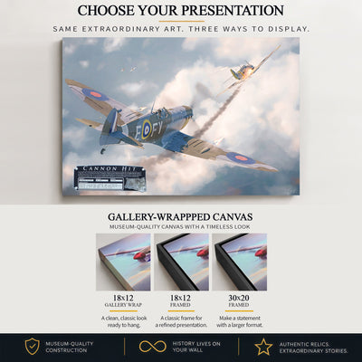 Gallery-wrapped canvas artwork