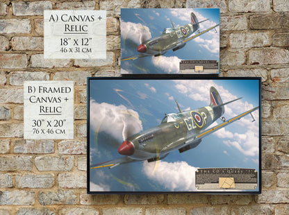 The CO's Query - Spitfire Mk IX Canvas | INCLUDES: Propeller Piece