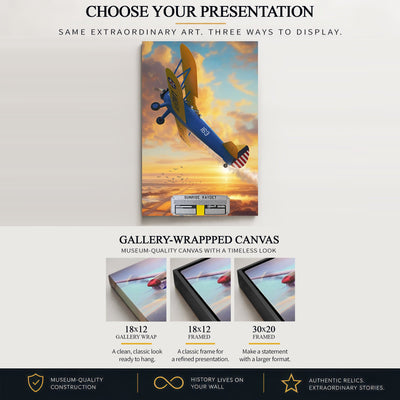 Gallery-wrapped canvas artwork