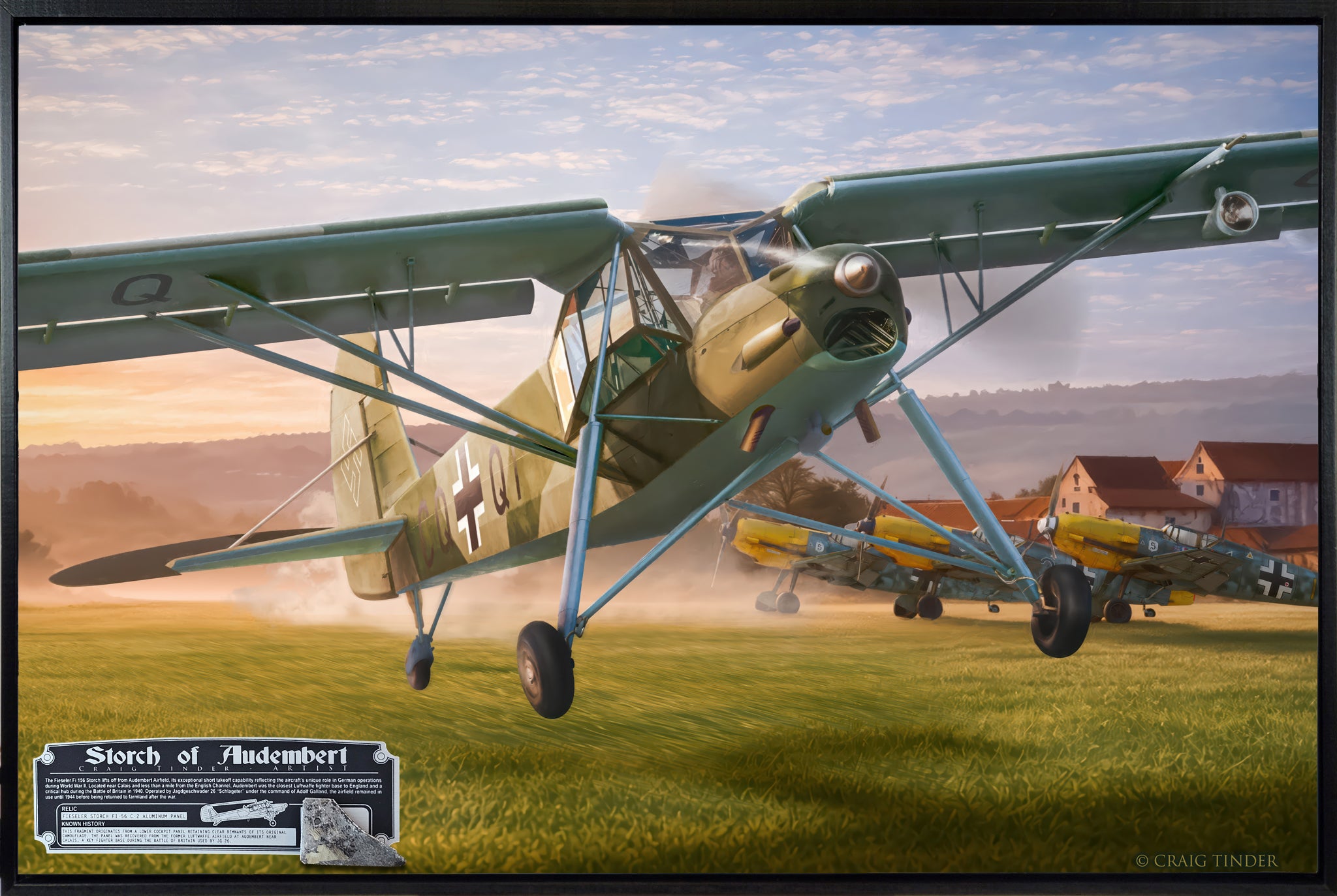Fieseler Storch - Storch of Audembert | INCLUDES: Aluminum Fuselage Relic