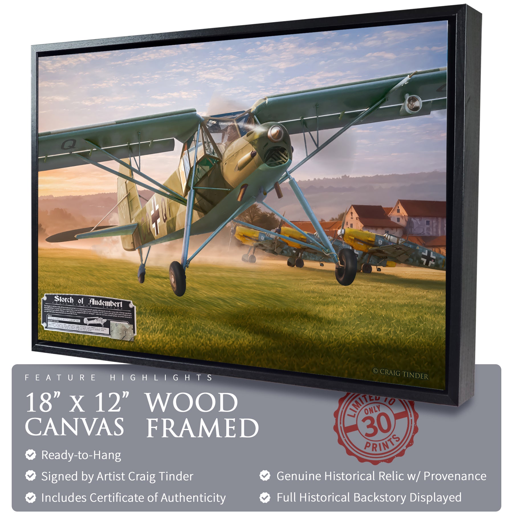 Fieseler Storch - Storch of Audembert | INCLUDES: Aluminum Fuselage Relic