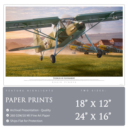 Fieseler Storch - Storch of Audembert | INCLUDES: Aluminum Fuselage Relic