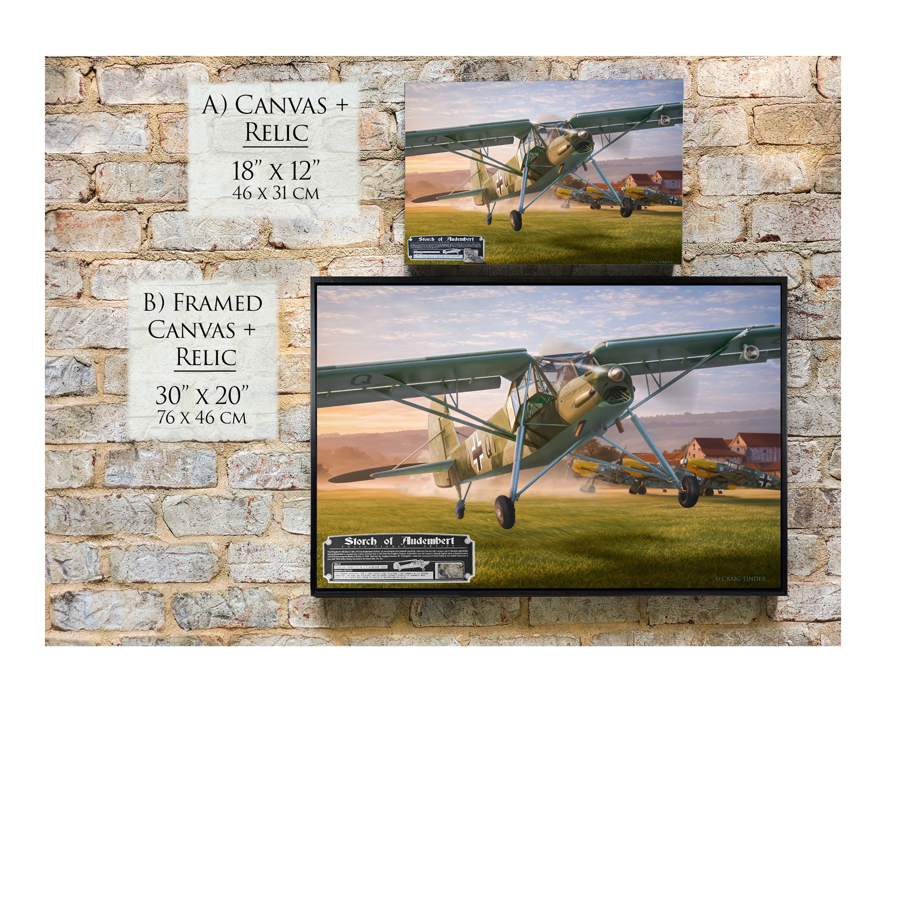 Fieseler Storch - Storch of Audembert | INCLUDES: Aluminum Fuselage Relic