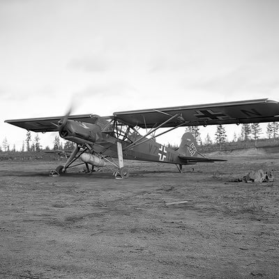 Fieseler Storch - Storch of Audembert historical relic artwork by Craig Tinder