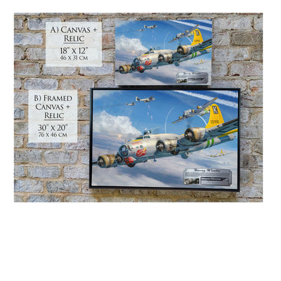 B-17 Flying Fortress Stormy Weather historical relic material