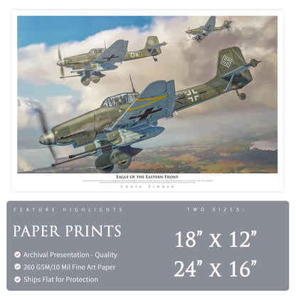 Ju 87 Stuka - Eagle of the Eastern Front Canvas | INCLUDES: Wing Relic
