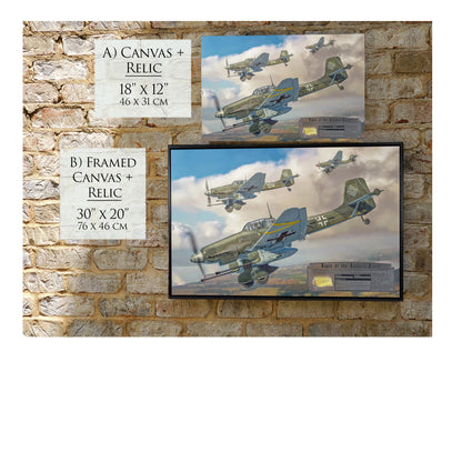 Ju 87 Stuka - Eagle of the Eastern Front Canvas | INCLUDES: Wing Relic