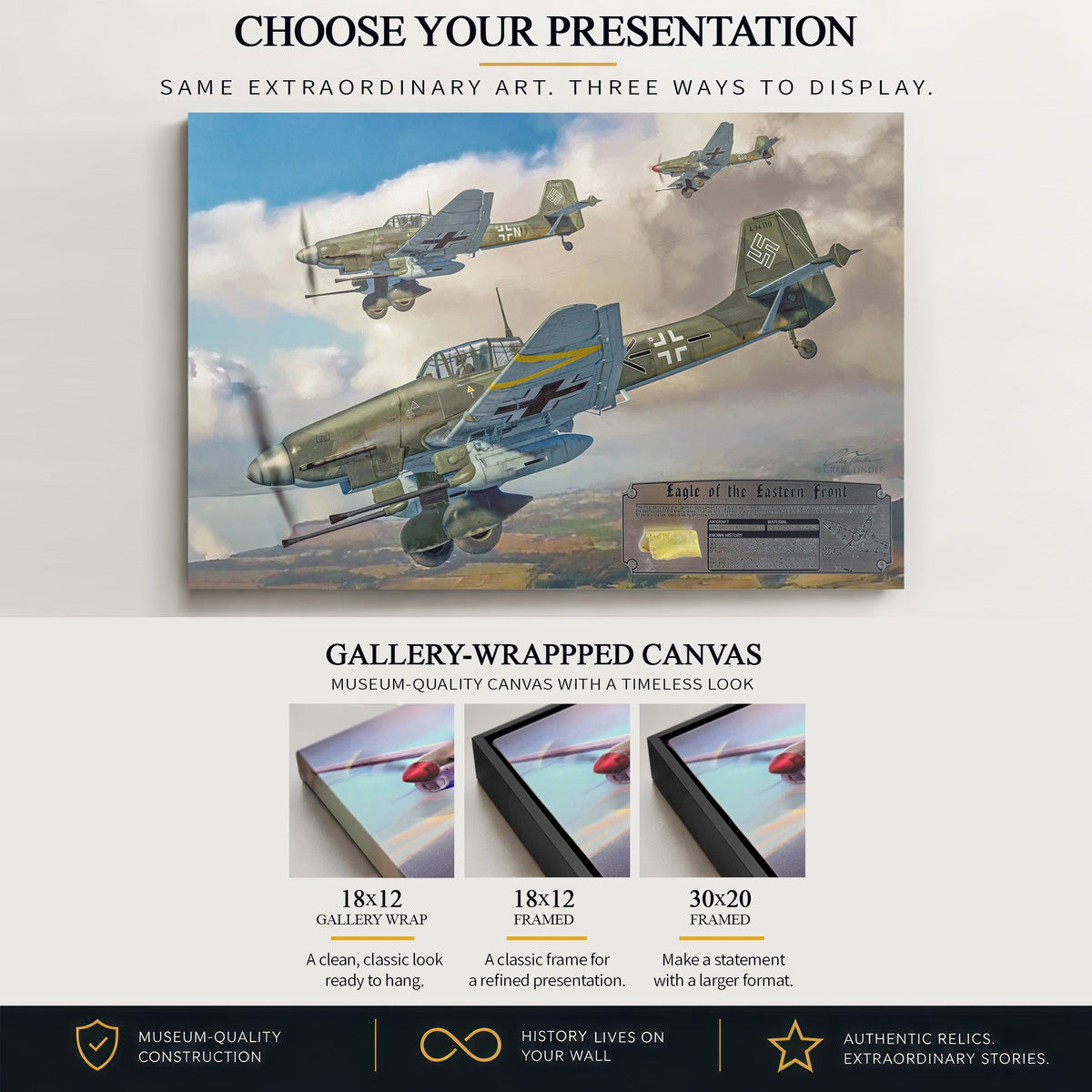 Ju 87 Stuka Eagle of the Eastern Front gallery-wrapped canvas